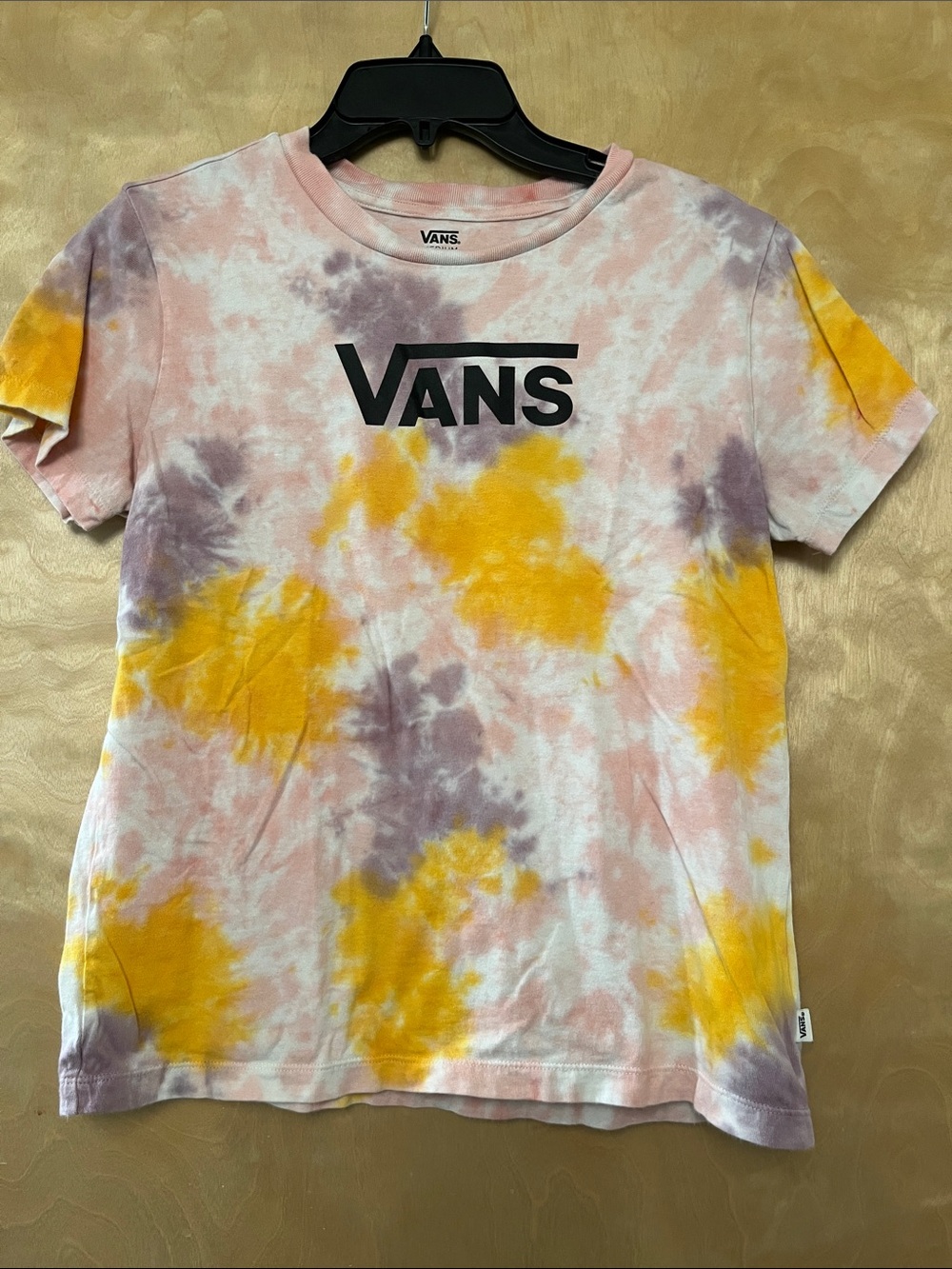Vans Tie-Dye Short Sleeve Tee in Pink, Yellow & Purple